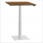Mobile Preview: ergon mono Monosäule Tisch elektrisch höhenverstellbarer Schreibtisch für Home Office Gestellfarbe weiß