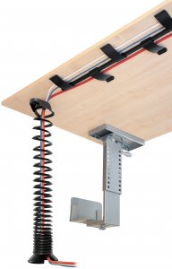 Mobile Preview: vertikale Kabelführung für Schreibtisch, Kabelführungsspirale
