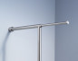 Preview: Lina T Edelstahl Wandgarderobe mit 1 Teleskopstange hier Detailbild ausgezogen zusätzlich für mehr Kleiderbügel D-Tec bei Buero-Ideen.de Büro-GOERTZ Darmstadt