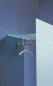 Preview: Detailbild Hutablage Wandgarderobe von d-tec Modell pacific 503 -283, 283-a, 283-w und 283-x, 283-ax, 283-wx mit Hutablages satiniertes Glas Stangen mattchrom Drehteile Aluminium bei Büro-Goertz in Darmstadt und Buero-Ideen.de