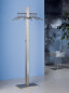 Preview: Mister T, Garderobe Standgarderobe, geschliffener Edelstahl oder weiß, repräsentativer, wertiger Garderobenständer, D-TEC 552-2 552-2w, Design: Markus Börgens