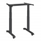 Preview: ergon mini master, kleiner Schreibtisch 80x78cm, elektrisch höhenverstellbar 63-128cm, ausziehbar, lichtgrau, weiß, Buche oder Ahorn Dekor, officeplus