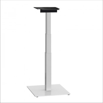 ergon mono Akku Mini Tischgestell elektrisch höhenverstellbarer Schreibtisch für Home Office Gestellfarbe weiss mit Halterung für Akku