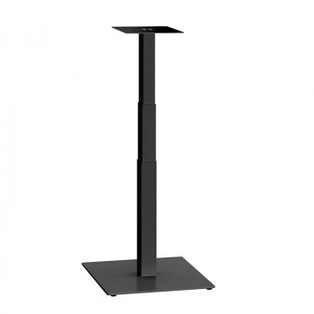officeplus ergon mono lift, Tischgestell höhenverstellbar per Gasfeder 65-110 cm, schwarz, für Tischplatten von 60x60 bis 100x80 cm