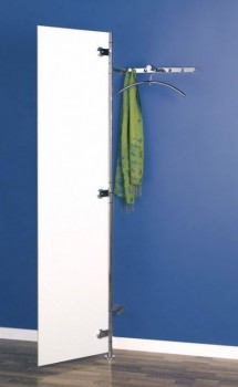 Wandgarderobe von d-tec Modell Alba 2 Tür ganz geöffnet ultrawhite satinato