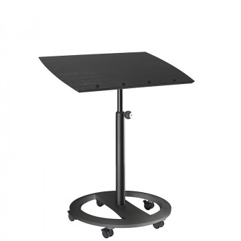 officeplus Sitz-Stehpult rolls drive R3-D1-15 Gestell lichtgrau Platte Esche-schwarz-Dekor bei Buero-Ideen und Büro-GOERTZ in Darmstadt
