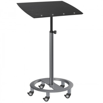officeplus Stehpult rolls drive R2-D4-15 Gestell silber-anthrazit Platte Esche-schwarz-Dekor bei Buero-Ideen und Büro-GOERTZ in Darmstadt