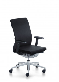 Preview: Sedus crossline Drehsessel cn-100 Frontansicht Fußkreuz Alu poliert Büro-Goertz Darmstadt