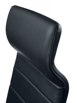sedus crossline Prime cn-133 Buero-Ideen Detail Kopfstütze Leder schwarz Verarbeitung