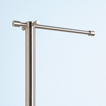 AIRO Garderobe Standgarderobe, Garderobenständer Rosconi D-tec ST115-e Rundsäule Edelstahl, Fußplatte Stahl pulverbeschichtet, B24 x T33 x H170 cm