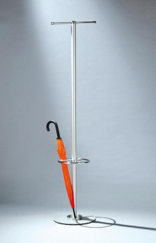 TIM-S Standgarderobe Stahl silberfarbig D-Tec ST116S-si