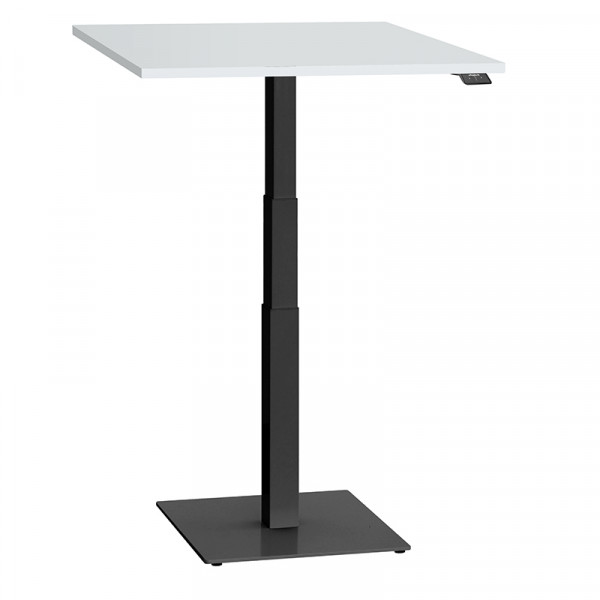 ergon mono Mini Tisch elektrisch höhenverstellbarer Schreibtisch für Home Office Gestellfarbe schwarz mit kleiner Bodenplatte