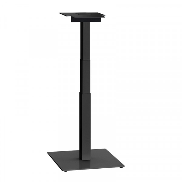 ergon mono Akku Mini Tischgestell elektrisch höhenverstellbarer Schreibtisch für Home Office Gestellfarbe schwarz mit Halterung für Akku