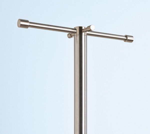 TIM Standgarderobe Edelstahl - hier ohne Schirmständer - D-Tec ST116-E