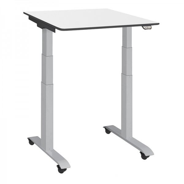 ergon mini ProFit, Tischgestell elektrisch höhenverstellbar von 63-128 cm, auf Rollen oder Gleiter, weiß, silber, schwarz, anthrazit officeplus