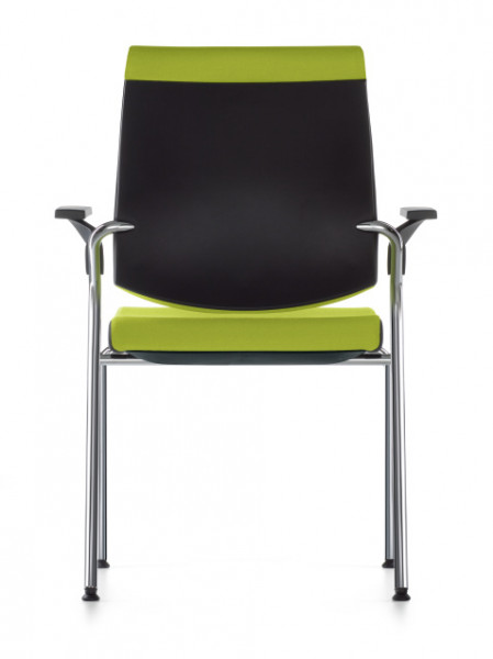 bd-220 sedus black-dot vierfußmodell mit Softolpster-Rückenlehne polster Ansicht von hinten