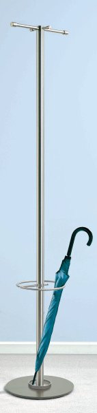 TIM-S Standgarderobe Stahl silberfarbig D-Tec ST116S-si
